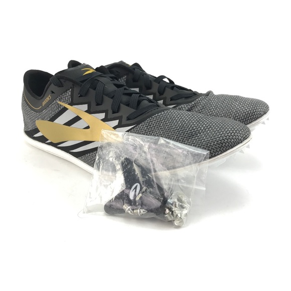 Brooks Mens ELMN8 V4 Black Nylon Track Spikes - Picture 2 of 8